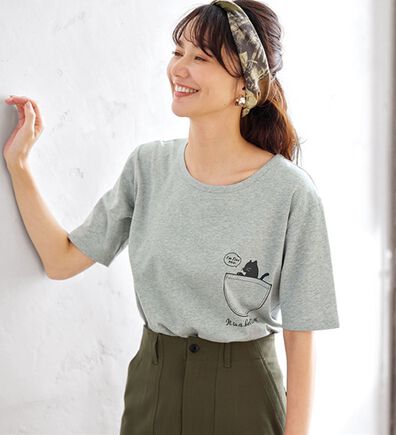 BELLUNA（ベルーナ）の「綿１００％プリントＴシャツ（Tシャツ）」