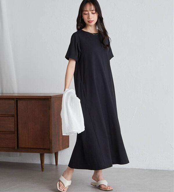 RANAN（ラナン）の「【5つの機能付】ひんやりポケット付マキシワンピース（その他ワンピース）」｜詳細画像