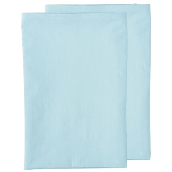 「三方開き敷ふとんカバー２枚組（掛布団カバー）」｜平織ブルー