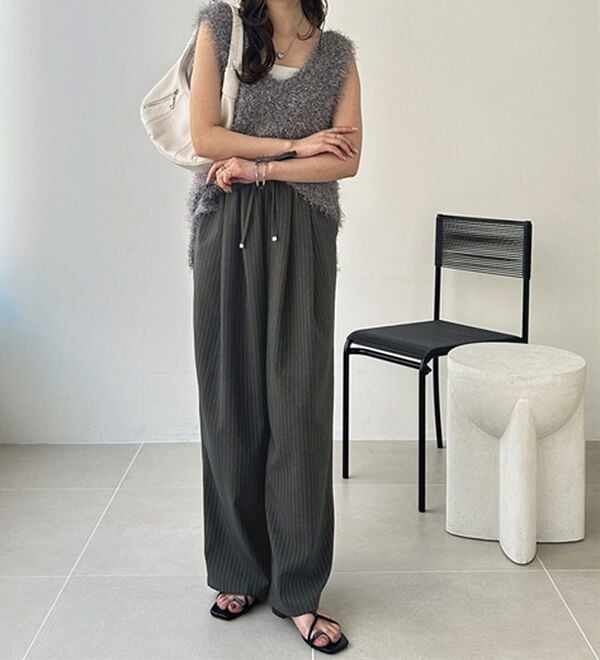 GeeRA（ジーラ）の「【体型カバー】上品なのにラクちんワイドパンツ（フルレングスパンツ）」｜詳細画像