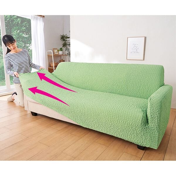 「抗菌防臭付タテヨコのびのびフィット式ソファカバー（ソファーカバー）」｜詳細画像