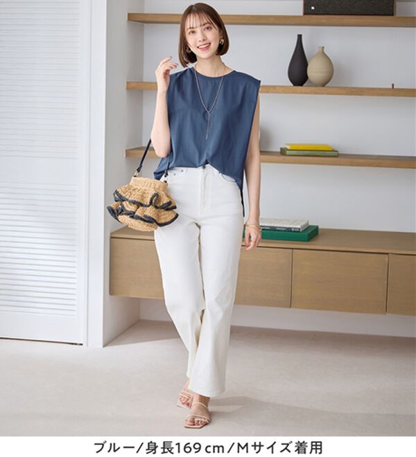 Viola e Viola（ヴィオラ エ ヴィオラ）の「【接触冷感】脇を見せたくない人のためのタンクトップ（タンクトップ・キャミソール）」｜詳細画像