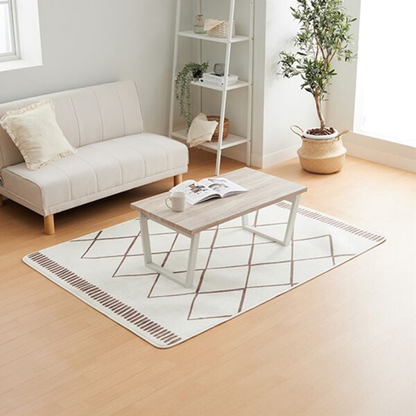 iellio（イエリオ）の「北欧調洗えるはっ水フランネルラグ＜ロングシーズン・床暖対応・洗濯可能・ウォッシャブル・おしゃれ・はっ水＞（ラグ）」｜詳細画像