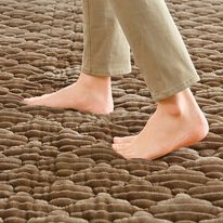 「ふかふかコーデュロイ洗えるあったかラグ＜ホットカーペット・床暖対応＞（カーペット）」