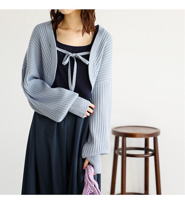 GeeRA（ジーラ）の「ニットボレロ＆ドッキングワンピースセット（ドッキングワンピース）」｜詳細画像