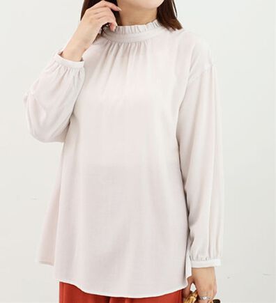 BELLUNA（ベルーナ）の「衿フリルデザインブラウス（ブラウス）」