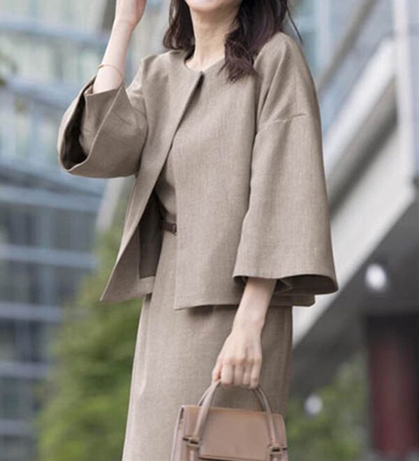 RANAN（ラナン）の「洗える！カセットスーツ　シリーズ（テーパードパンツ）」｜詳細画像