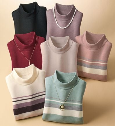 BELLUNA（ベルーナ）の「洗える！メリノウール１００％ハイネックセーター（ニット・セーター）」