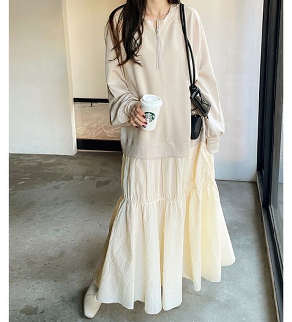 beams golf 中綿ドッキングワンピース BEAMS GOLF 中綿ボアドッキングワンピース タグ付き新品