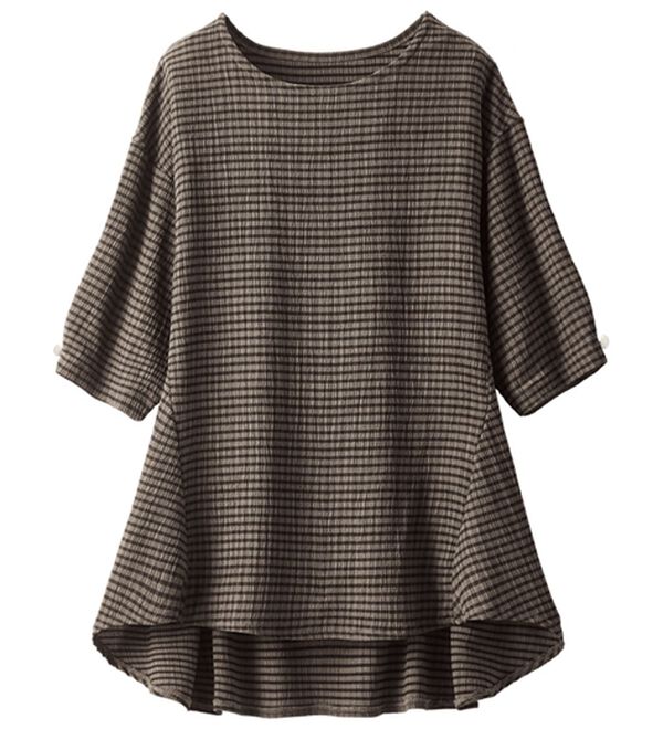 ルフラン（ルフラン）の「【３色組】切替フレアチュニック（チュニック）」｜詳細画像