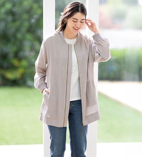 ルフラン（ルフラン）の「軽量ダブルガーゼブルゾン（ブルゾン）」｜詳細画像