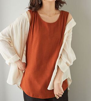 「至福の綿１００％タンクトップ（タンクトップ・キャミソール）」｜詳細画像