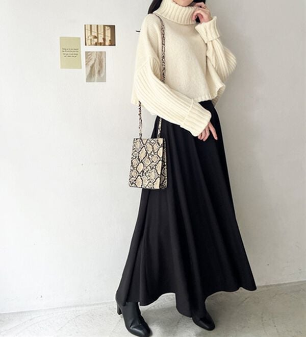 GeeRA（ジーラ）の「タートルネックショート丈ニット（ニット・セーター）」｜詳細画像