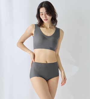 LAVIENNE（ラヴィエンヌ）の「【ノーブラ感覚】締め付けから解放する綿混のスーピタリラックスブラ・ショーツ（別売）（ブラジャー）」｜詳細画像