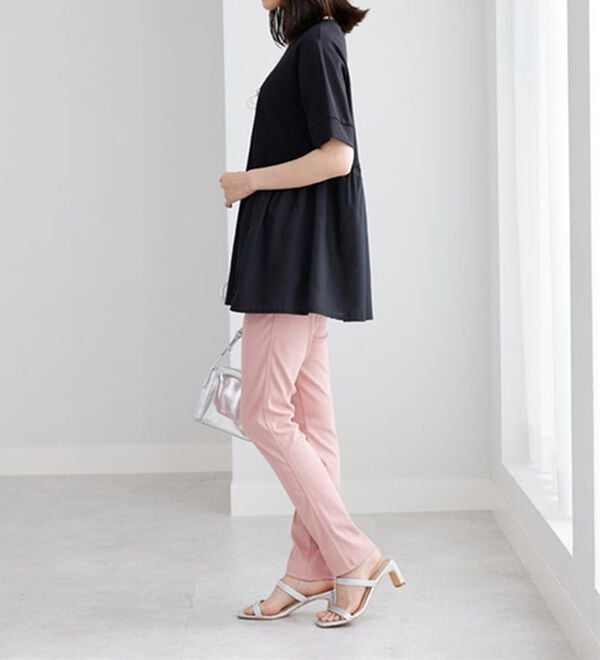 BELLUNA（ベルーナ）の「ギャザー切替デザイン細見えチュニック（チュニック）」｜詳細画像