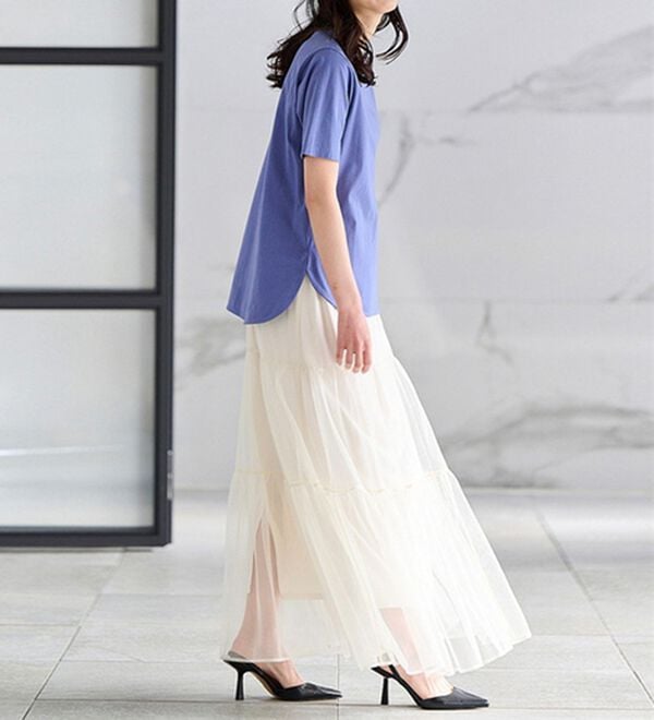 RANAN（ラナン）の「＜ＢＣ＞綿１００％ひんやりラウンドヘムプルオーバー（カットソー）」｜詳細画像