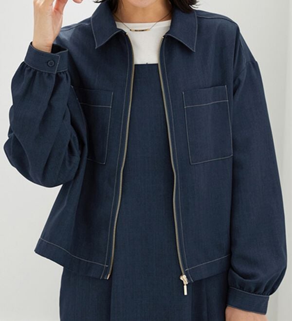 BELLUNA（ベルーナ）の「麻調ジャケット&times;キャミワンピアンサンブル（その他ワンピース）」｜詳細画像