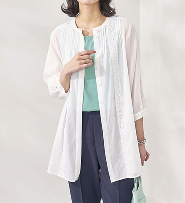 BELLUNA（ベルーナ）の「ヒンヤリ綿１００％大人顔タンクトップ（タンクトップ・キャミソール）」｜詳細画像