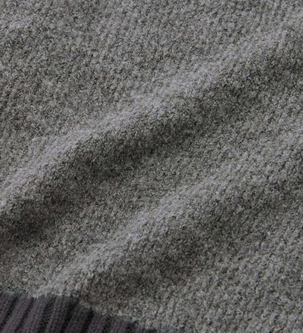 GeeRA（ジーラ）の「ウールライク配色Ｖネックカーディガン（ニットカーディガン）」｜詳細画像