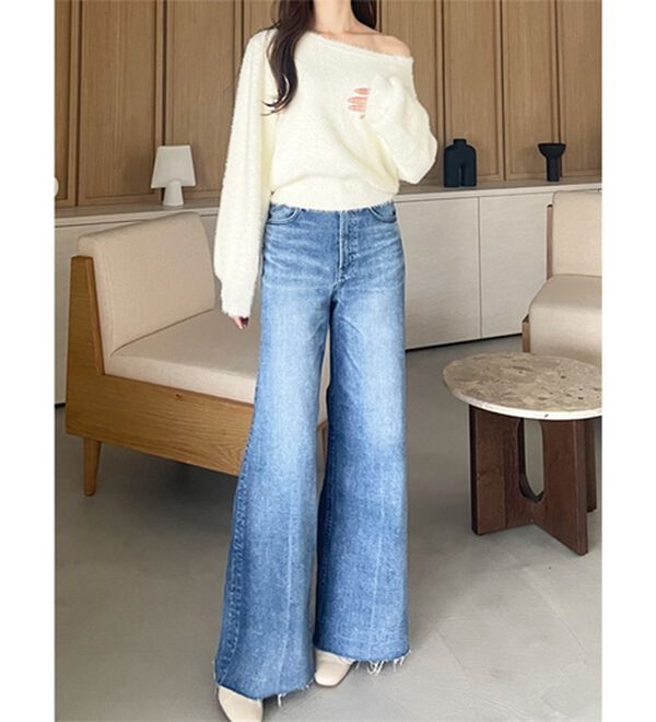 GeeRA（ジーラ）の「【YOUING.】オフショルフェザーヤーンニット（ニット・セーター）」｜詳細画像