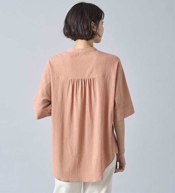 BELLUNA（ベルーナ）の「綿１００％ワッシャー素材ゆったりドルマンブラウス（ブラウス）」｜詳細画像