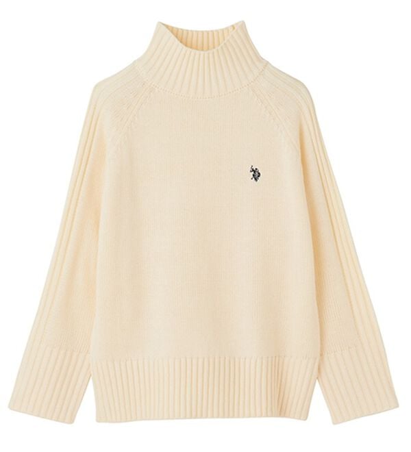 GeeRA（ジーラ）の「【ＵＳ．ＰＯＬＯＡＳＳＮ】ハイネックニットトップス（ニット・セーター）」｜詳細画像