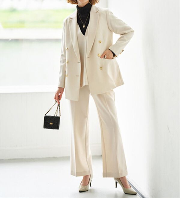 GeeRA（ジーラ）の「【入卒式/セレモニー】着回しベスト＆ジャケットセットスーツ（パンツスーツ）」｜詳細画像