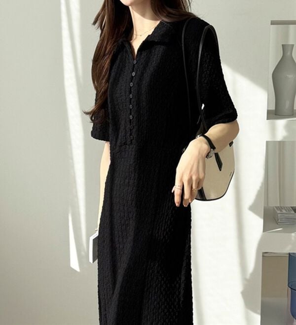 GeeRA（ジーラ）の「全骨格細見え！表面感素材マーメイドワンピース（その他ワンピース）」｜詳細画像