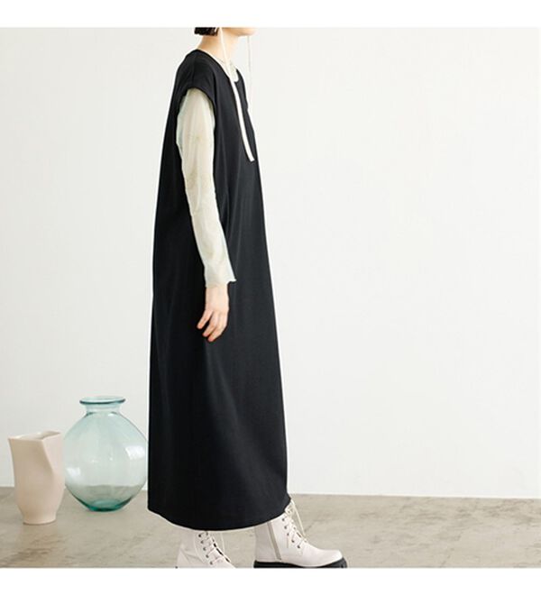 GeeRA（ジーラ）の「２ＷＡＹ袖カッティングテレコリブワンピース（その他ワンピース）」｜詳細画像