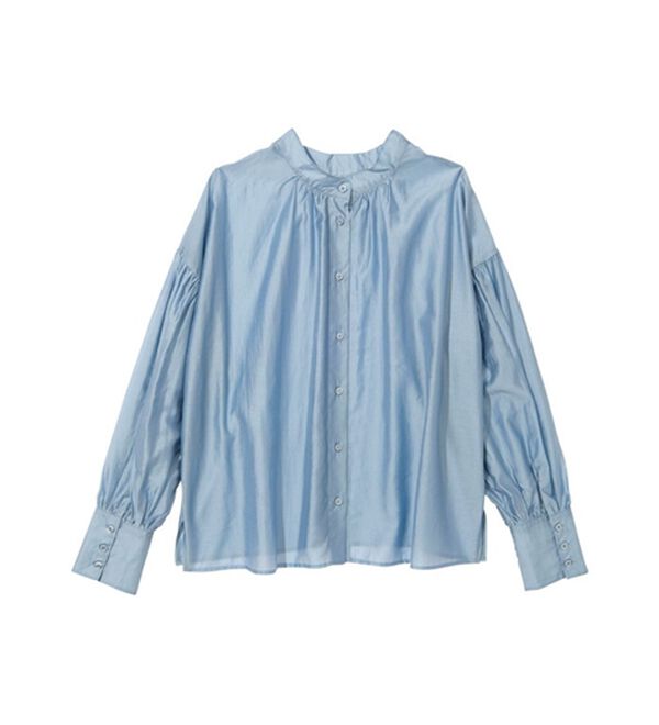 GeeRA（ジーラ）の「シアー素材ボリュームスリーブブラウス（ブラウス）」｜詳細画像