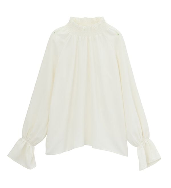 RANAN（ラナン）の「シャーリングハイネックキャンディーブラウス（ブラウス）」｜詳細画像