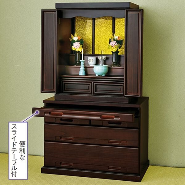 「セットでお得　天然木桐仏壇２（仏壇・仏具）」｜詳細画像