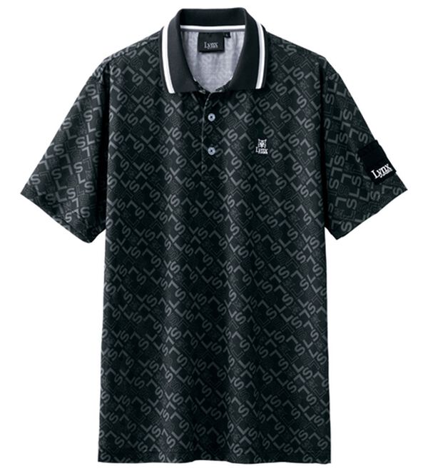 「＜リンクススポーツ＞風通すドライポロシャツ（メンズポロシャツ）」｜ブラック