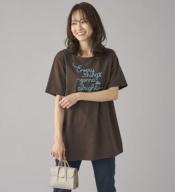 BELLUNA（ベルーナ）の「一枚で着映えるデコラＴ（Tシャツ）」｜詳細画像