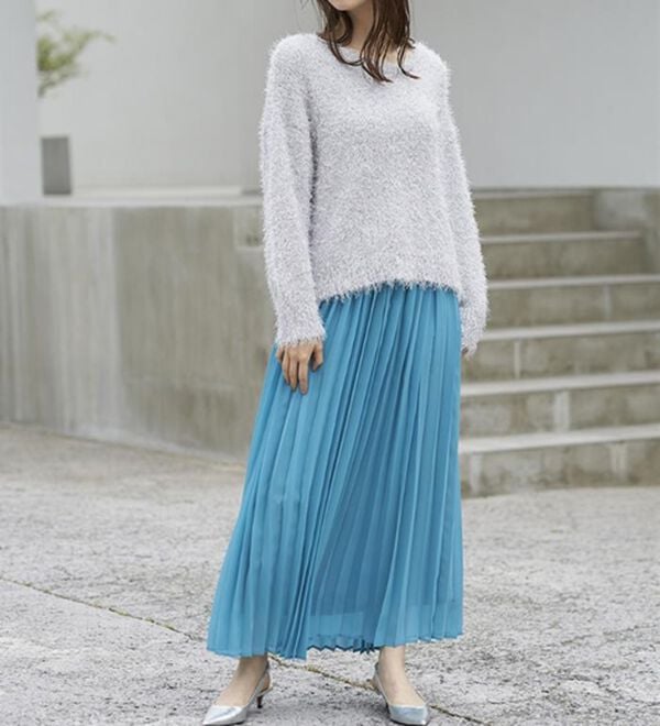 RANAN（ラナン）の「プリーツロングスカート（ロングスカート）」｜詳細画像