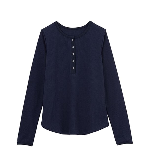 RANAN（ラナン）の「ヘンリーネックワッフルロンＴ（カットソー）」｜詳細画像