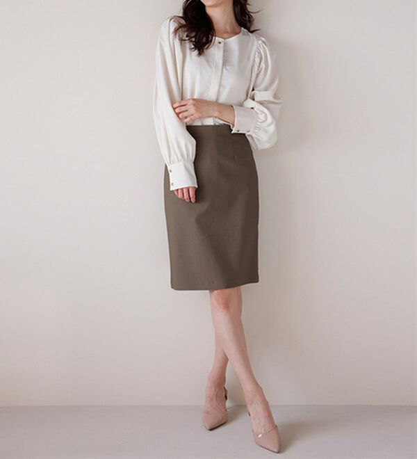 RANAN（ラナン）の「夏に嬉しい機能付！ストレッチタイトスカート（ひざ丈スカート）」｜詳細画像