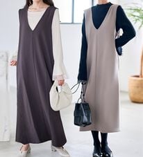 RANAN（ラナン）の「【選べる2丈】細見えが叶うジャンパースカート（ジャンパースカート）」