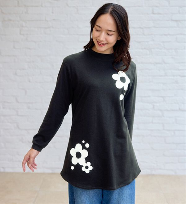 BELLUNA（ベルーナ）の「【メルティポンチ】プリントチュニック（チュニック）」｜詳細画像