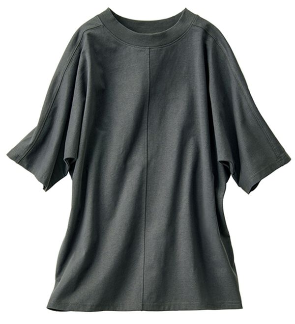 ルフラン（ルフラン）の「【４色組】機能付コットン天竺ドルマントップス（Tシャツ）」｜詳細画像