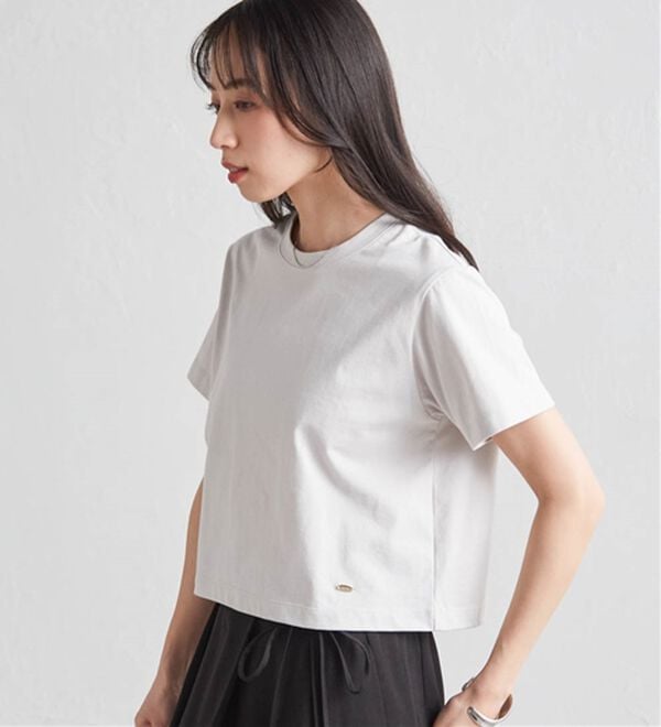 RANAN（ラナン）の「【5つの機能付】ひんやり着回し抜群ベーシックＴシャツ＜選べる着丈＞（Tシャツ）」｜詳細画像