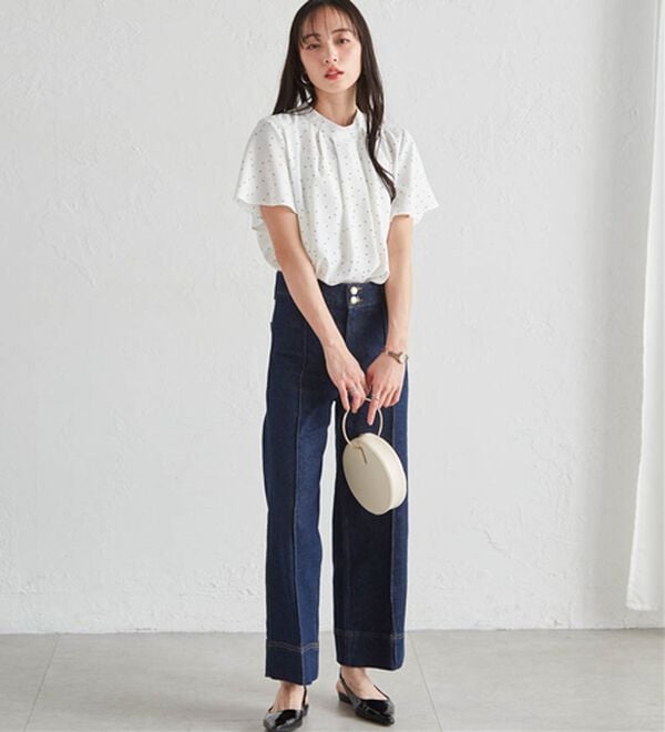 RANAN（ラナン）の「【新色追加】機能付タックデザインブラウス（ブラウス）」｜詳細画像