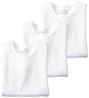 「＜アーノルド　パーマー＞至福の着心地柔らかガーゼインナー（メンズ肌着・インナーウェア）」｜ホワイト3枚組 長袖丸首