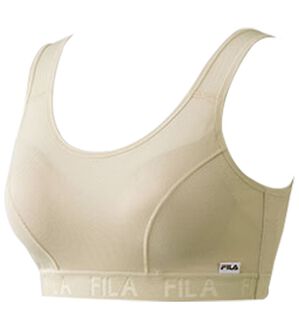 LAVIENNE（ラヴィエンヌ）の「＜ＦＩＬＡ＞メッシュ素材ハーフトップブラ（ブラジャー）」｜ベージュ