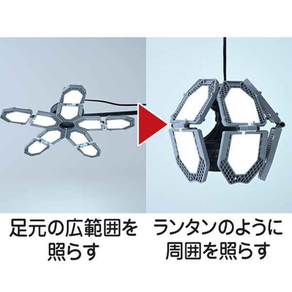 「三脚付　ＬＥＤガレージライト（ガーデニング・園芸用品）」｜詳細画像