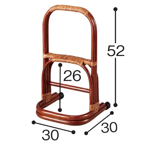 「籐つかまり立ちステッキ（シニア・生活サポート）」｜詳細画像