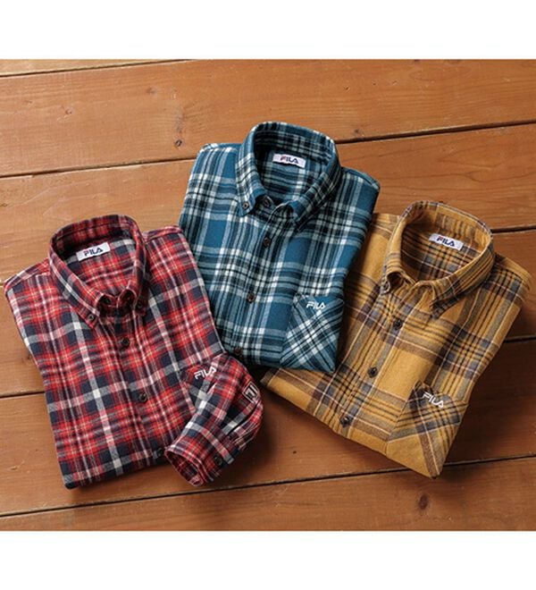 「＜フィラ＞チェック柄フランネルシャツ（メンズシャツ）」｜詳細画像