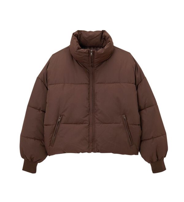 スタンドカラーフェイクダウンジャケット - ベルーナ【公式】