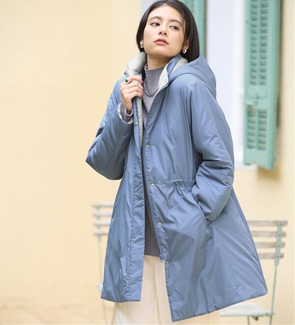 BELLUNA（ベルーナ）の「Ａｉｒｙ　＆Ｗａｒｍ　あったか軽量デザインコート（ロングコート）」｜詳細画像