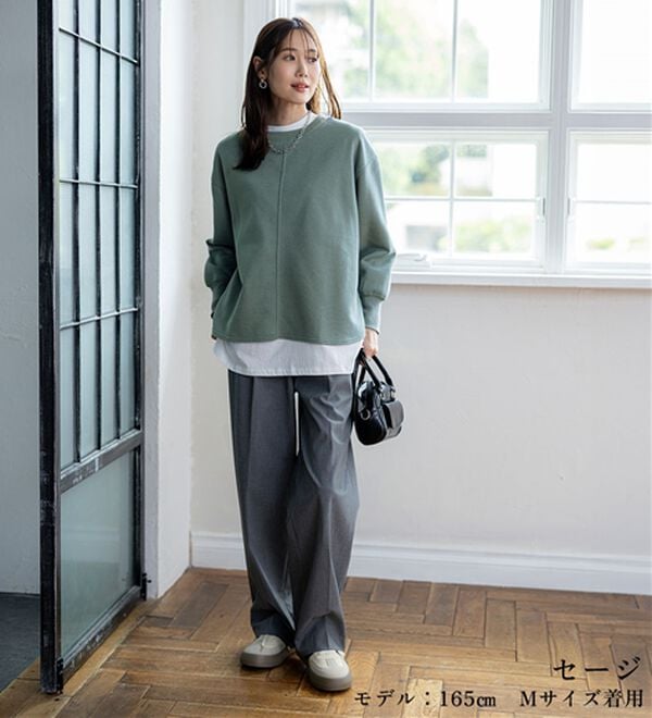 BELLUNA（ベルーナ）の「あったかキレイ！大人のこだわりトレーナー（トレーナー・スウェット）」｜詳細画像